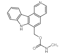 7H-Pyrido[4,3-c]carbazole-6-methanol,methylcarbamate (ester) (9CI) picture