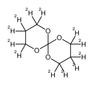 2,2,3,3,4,4,8,8,9,9,10,10-dodecadeuterio-1,5,7,11-tetraoxaspiro[5.5]undecane结构式