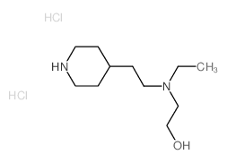 2-{Ethyl[2-(4-piperidinyl)ethyl]amino}-1-ethanol dihydrochloride Structure