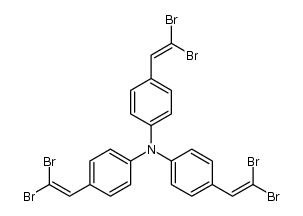 tris(4-(2,2-dibromovinyl)phenyl)amine结构式
