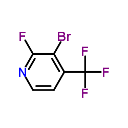 3-Bromo-2-fluoro-4-(trifluoromethyl)pyridine Structure