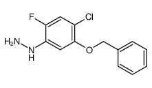 (4-chloro-2-fluoro-5-phenylmethoxyphenyl)hydrazine结构式
