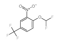 1-(Difluoromethoxy)-2-nitro-4-(trifluoromethyl)benzene结构式