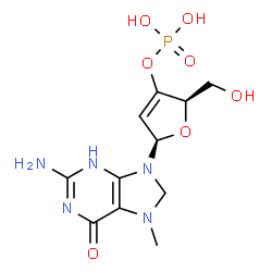 7-methyl-2'-deoxyguanosine 3'-monophosphate Structure