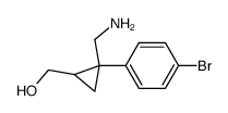 [2-aminomethyl-2-(4-bromo-phenyl)-cyclopropyl]-methanol结构式