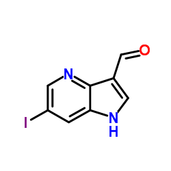 6-Iodo-1H-pyrrolo[3,2-b]pyridine-3-carbaldehyde Structure