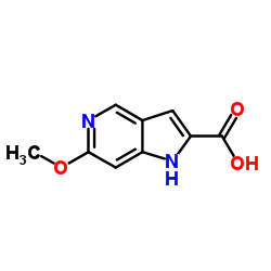 6-Methoxy-5-azaindole-2-carboxylic acid structure