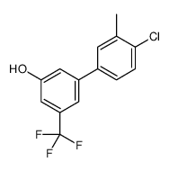 3-(4-chloro-3-methylphenyl)-5-(trifluoromethyl)phenol结构式