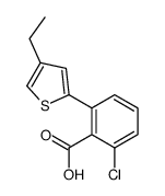 2-chloro-6-(4-ethylthiophen-2-yl)benzoic acid Structure