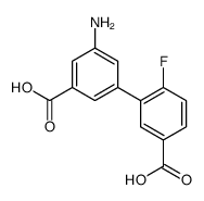 3-(3-amino-5-carboxyphenyl)-4-fluorobenzoic acid Structure