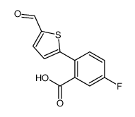 5-fluoro-2-(5-formylthiophen-2-yl)benzoic acid Structure