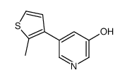 5-(2-methylthiophen-3-yl)pyridin-3-ol Structure