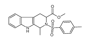 methyl 1-methyl-2-tosyl-2,3,4,9-tetrahydro-1H-pyrido[3,4-b]indole-3-carboxylate Structure