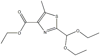 ethyl 2-(diethoxyMethyl)-5-Methylthiazole-4-carboxylate结构式