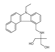 2-[(7-ethylbenzo[c]carbazol-11-yl)methylamino]-2-methylpropane-1,3-diol结构式