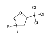 4-Brom-2-trichlormethyl-4-methyl-tetrahydrofuran Structure