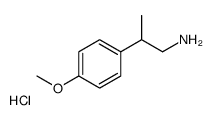 2-(4-methoxyphenyl)propan-1-amine,hydrochloride结构式