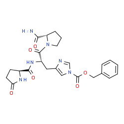 5-Oxo-L-Pro-1-Cbz-L-His-L-Pro-NH2结构式