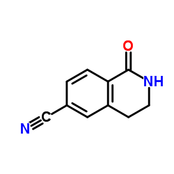 1-Oxo-1,2,3,4-tetrahydro-6-isoquinolinecarbonitrile结构式