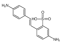 5-amino-2-[2-(4-aminophenyl)ethenyl]benzenesulfonic acid Structure