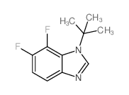 1-叔丁基-6,7-二氟苯并咪唑结构式