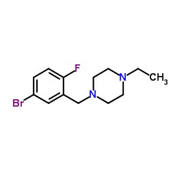 1-(5-Bromo-2-fluorobenzyl)-4-ethylpiperazine结构式