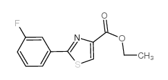 ETHYL 2-(3-FLUOROPHENYL)THIAZOLE-4-CARBOXYLATE Structure