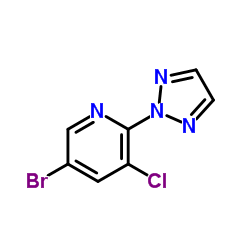 5-Bromo-3-chloro-2-(2H-1,2,3-triazol-2-yl)pyridine Structure