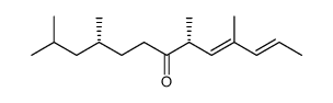 (6R,10R)(2E,4E)-4,6,10,12-tetramethyl-2,4-tridecadien-7-one Structure