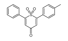 2-(4-methylphenyl)-1,1-dioxo-6-phenylthiopyran-4-one结构式