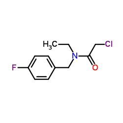 2-Chloro-N-ethyl-N-(4-fluorobenzyl)acetamide结构式