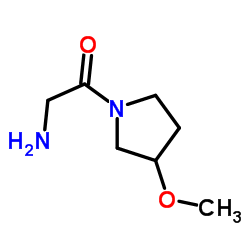 2-Amino-1-(3-methoxy-1-pyrrolidinyl)ethanone Structure