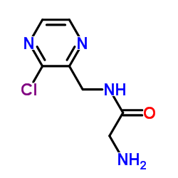 N-[(3-Chloro-2-pyrazinyl)methyl]glycinamide Structure