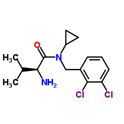 N-Cyclopropyl-N-(2,3-dichlorobenzyl)-L-valinamide结构式