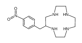 2-(4-Nitrobenzyl)-1,4,7,10-tetraazacyclododecane结构式