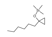 (1-hexylcyclopropoxy)trimethylsilane结构式