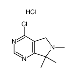 4-chloro-6,7,7-trimethyl-6,7-dihydro-5H-pyrrolo[3,4-d]pyrimidine, hydrochloride Structure