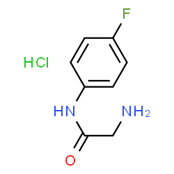 2-Amino-N-(4-fluorophenyl)acetamide hydrochloride结构式