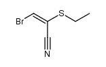3-bromo-2-(ethylthio)acrylonitrile Structure