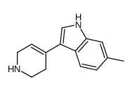 6-methyl-3-(1,2,3,6-tetrahydropyridin-4-yl)-1H-indole Structure