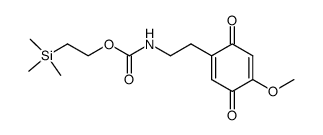 2-(trimethylsilyl)ethyl (2-(4-methoxy-3,6-dioxocyclohexa-1,4-dien-1-yl)ethyl)carbamate结构式