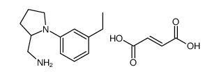 (-)-1-(3-Ethylphenyl)-2-pyrrolidinemethanamine fumarate Structure