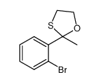 2-(2-bromophenyl)-2-methyl-1,3-oxathiolane结构式