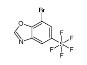 7-Bromo-5-(pentafluoro-λ6-sulfanyl)-1,3-benzoxazole Structure