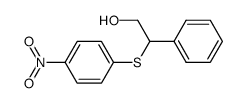 2-(4-Nitro-phenylsulfanyl)-2-phenyl-ethanol结构式