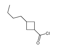 Cyclobutanecarbonyl chloride, 3-butyl-, trans- (9CI) structure