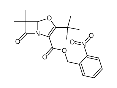 o-nitrobenzyl 3-tert-butyl-6,6-dimethyl-7-oxo-4-oxa-1-azabicyclo<3.2.0>hept-2-ene-2-carboxylate Structure