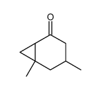 4,6-dimethylbicyclo(4.1.0)heptan-2-one Structure