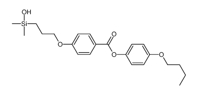 (4-butoxyphenyl) 4-[3-[hydroxy(dimethyl)silyl]propoxy]benzoate Structure