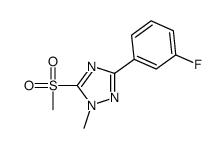 3-(3-fluorophenyl)-1-methyl-5-methylsulfonyl-1,2,4-triazole Structure